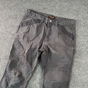 Ridgecut Toughwear Mens 38x30 Gray/Black‎ Work Pants Carpenter Utility Pockets